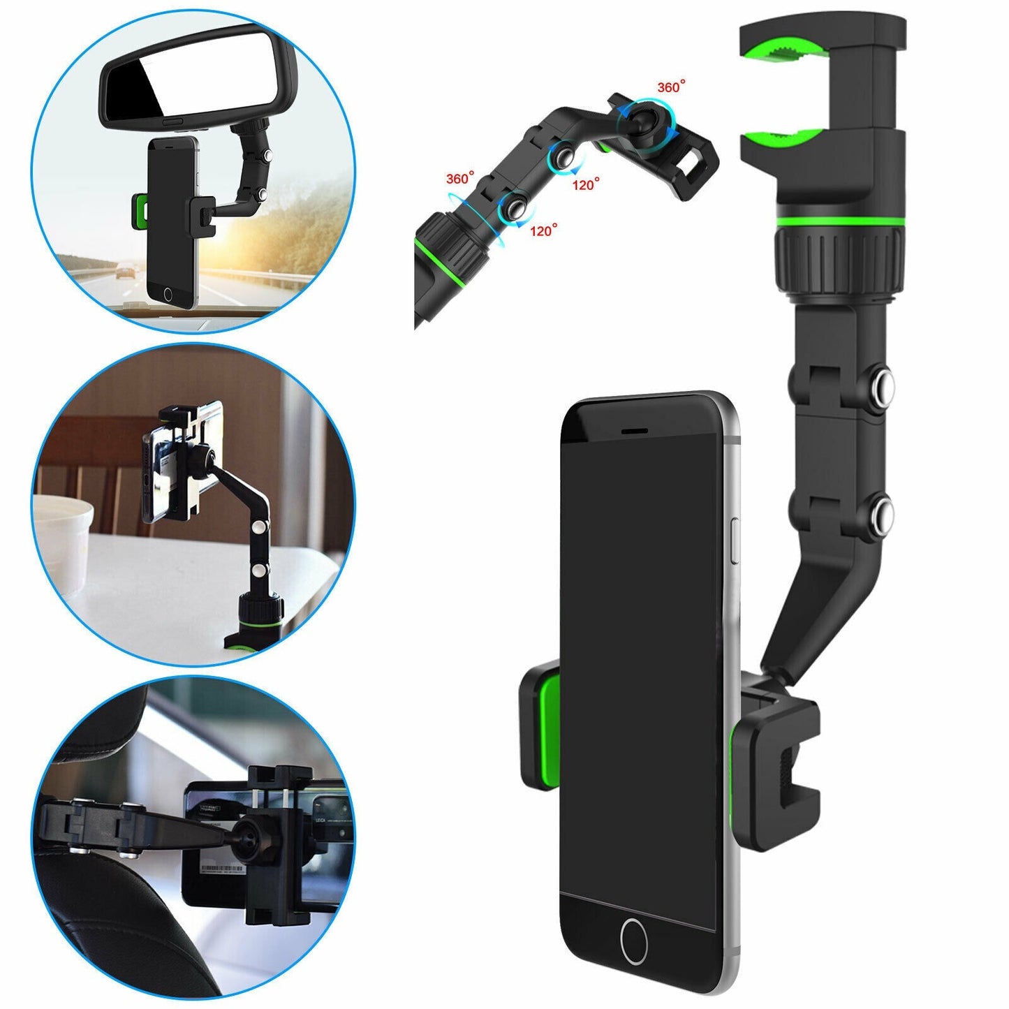 Base Para Poner Sujetar El Telefono En Carro Soporte Celular Movil GPS Coche