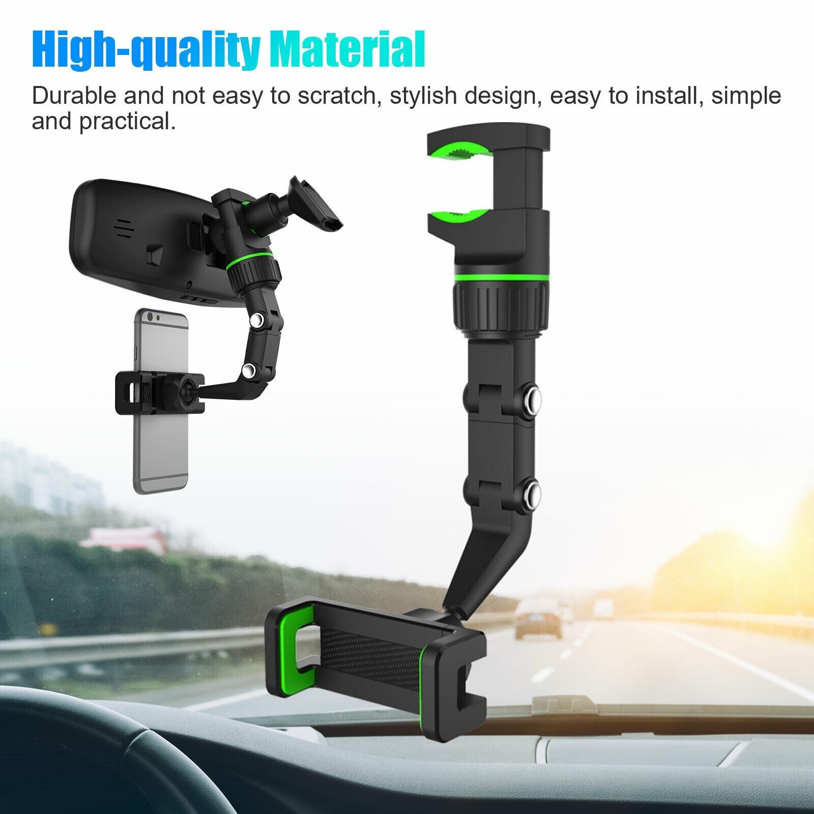 Base Para Poner Sujetar El Telefono En Carro Soporte Celular Movil GPS Coche