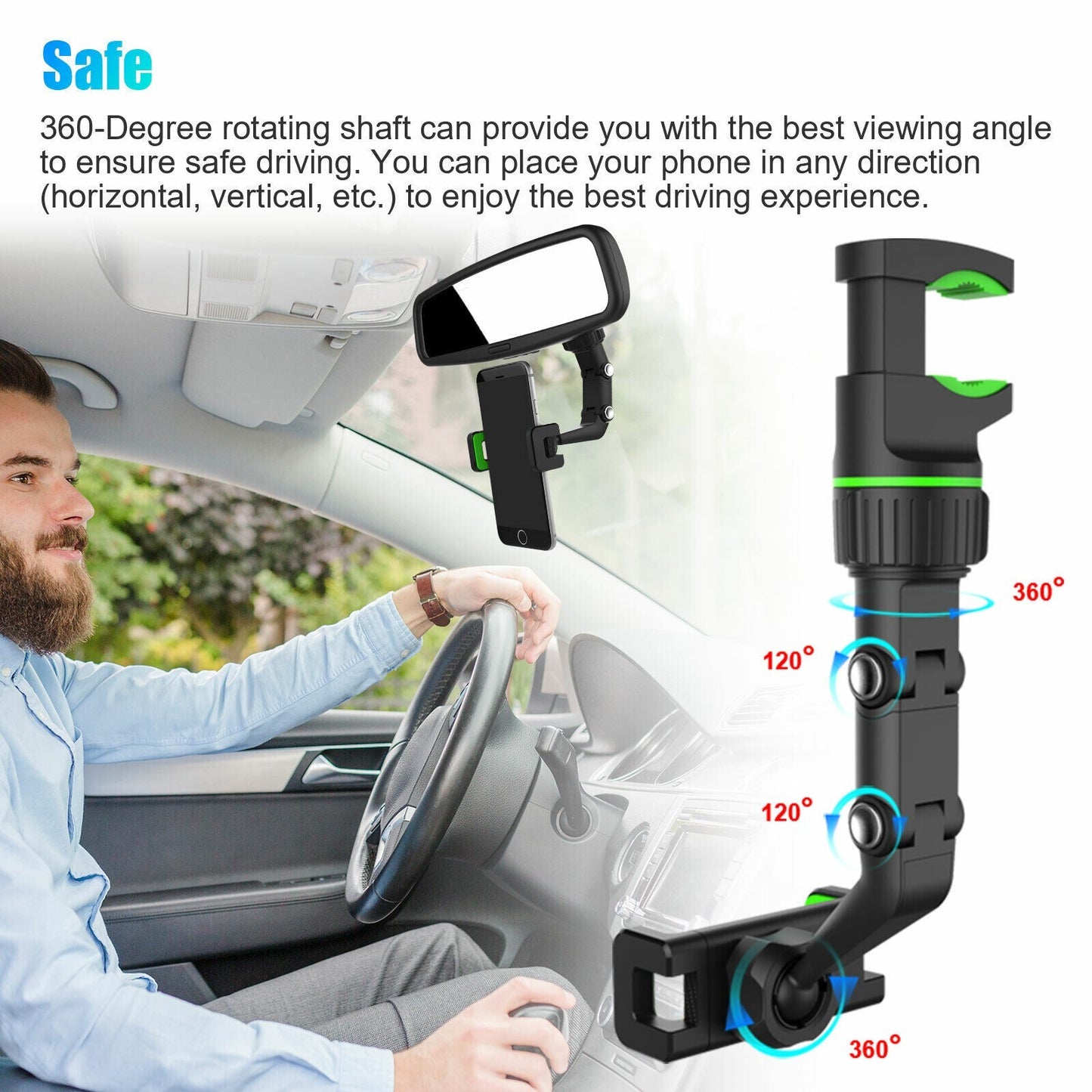 Base Para Poner Sujetar El Telefono En Carro Soporte Celular Movil GPS Coche