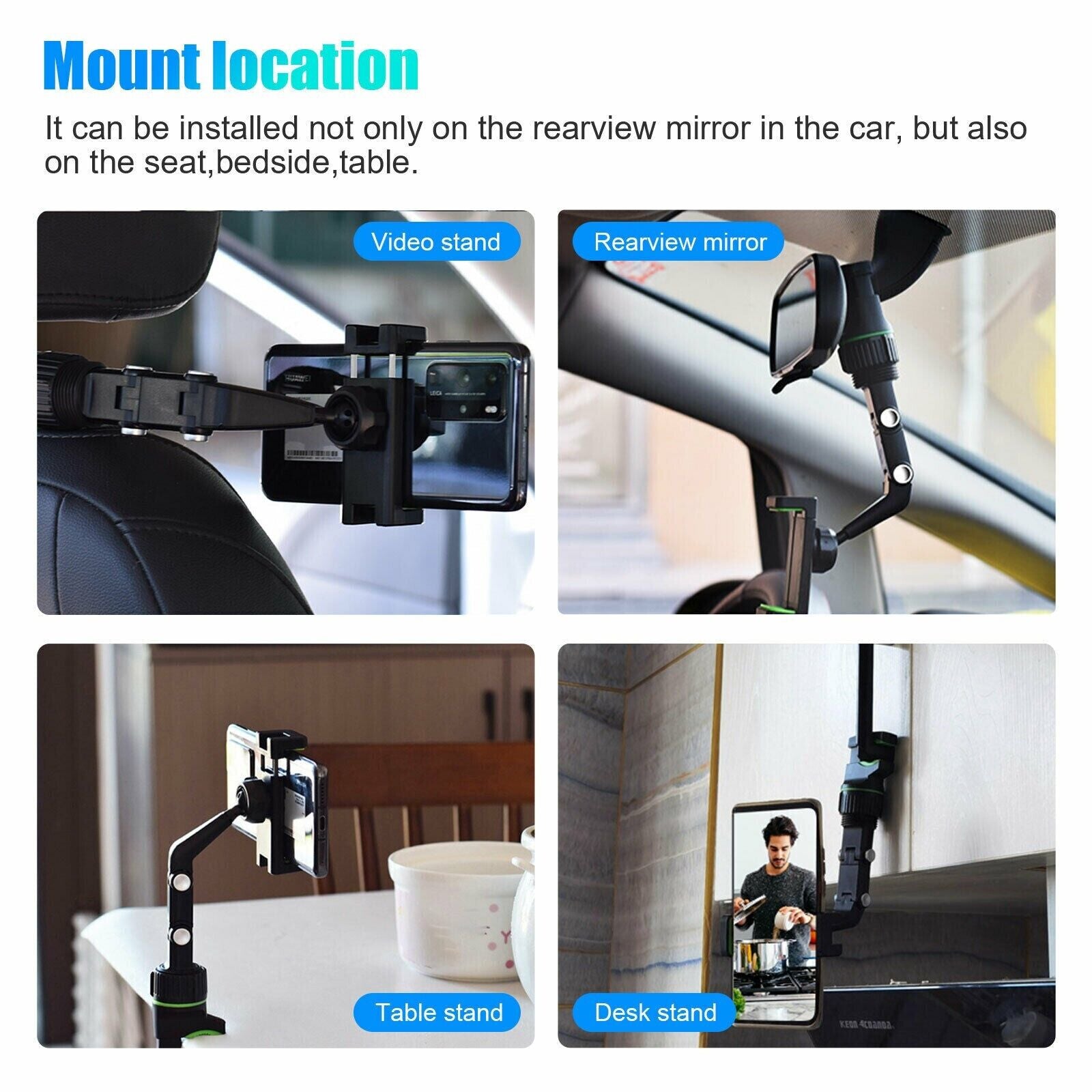 Base Para Poner Sujetar El Telefono En Carro Soporte Celular Movil GPS Coche